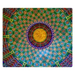 Temple Abstract Ceiling Chinese Double Sided Flano Blanket (small)  by Nexatart