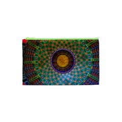 Temple Abstract Ceiling Chinese Cosmetic Bag (xs) by Nexatart