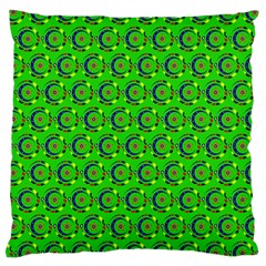 Abstract Art Circles Swirls Stars Large Cushion Case (two Sides) by Nexatart