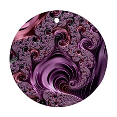 Abstract Art Fractal Art Fractal Round Ornament (two Sides) by Nexatart