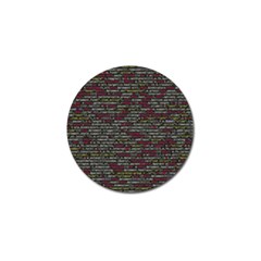 Full Frame Shot Of Abstract Pattern Golf Ball Marker (4 Pack) by Nexatart