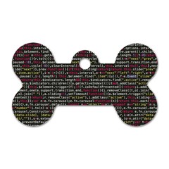 Full Frame Shot Of Abstract Pattern Dog Tag Bone (one Side) by Nexatart