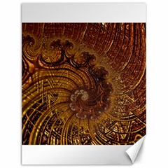 Copper Caramel Swirls Abstract Art Canvas 12  X 16   by Nexatart