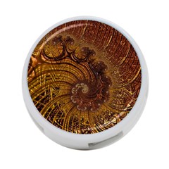 Copper Caramel Swirls Abstract Art 4-port Usb Hub (two Sides)  by Nexatart