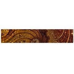 Copper Caramel Swirls Abstract Art Flano Scarf (large) by Nexatart