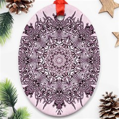 Sacred Art Shaman Shamanism Oval Ornament (two Sides) by Nexatart