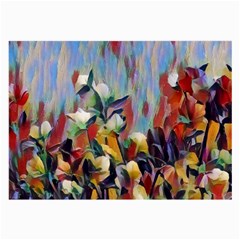 Abstractionism Spring Flowers Large Glasses Cloth (2-side) by DeneWestUK