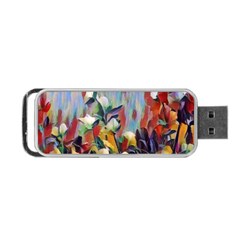 Abstractionism Spring Flowers Portable Usb Flash (two Sides) by DeneWestUK