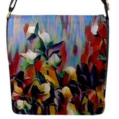 Abstractionism Spring Flowers Flap Messenger Bag (s) by DeneWestUK