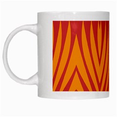 Shapes In Retro Colors       White Mug by LalyLauraFLM