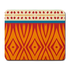 Shapes In Retro Colors       Large Mousepad by LalyLauraFLM