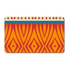 Shapes In Retro Colors       Magnet (rectangular) by LalyLauraFLM