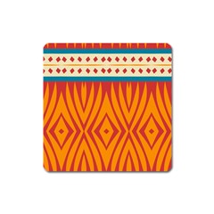 Shapes In Retro Colors       Magnet (square) by LalyLauraFLM