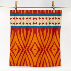 Shapes In Retro Colors       Face Towel by LalyLauraFLM