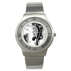 Silence Of Beauty Stainless Steel Watch by mugebasakart