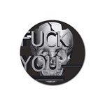  Fuck You Rubber Round Coaster (4 pack)  Front