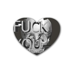  Fuck You Heart Coaster (4 Pack)  by mugebasakart