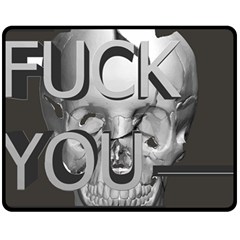  Fuck You Fleece Blanket (medium)  by mugebasakart