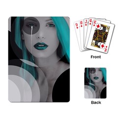 Turquoise Angel Playing Card