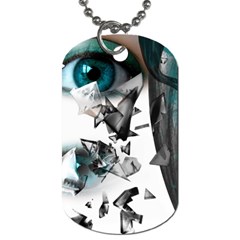 Blue Eye Dog Tag (one Side) by mugebasakart