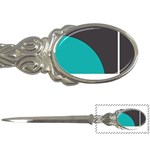 Turquoise Line Letter Openers Front