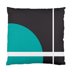 Turquoise Line Standard Cushion Case (one Side) by mugebasakart