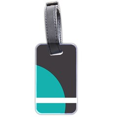 Turquoise Line Luggage Tags (two Sides) by mugebasakart