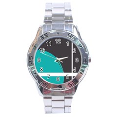 Turquoise Line Stainless Steel Analogue Watch by mugebasakart