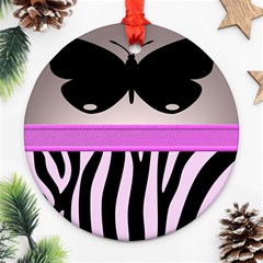 Butterfly Ornament (round) by mugebasakart