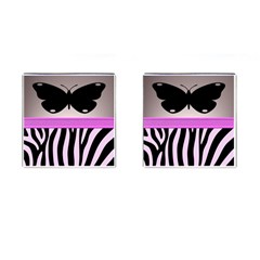 Butterfly Cufflinks (square) by mugebasakart