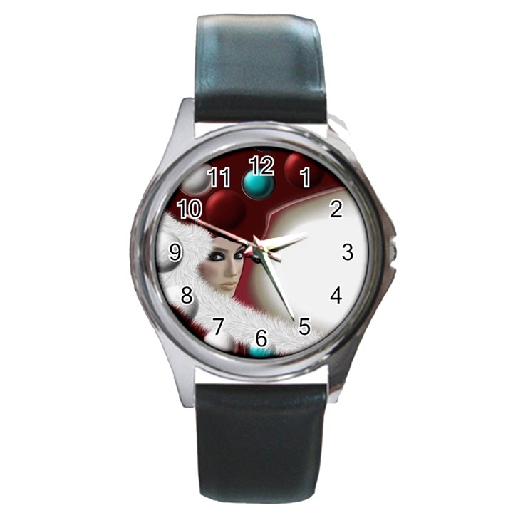 Carnaval Round Metal Watch