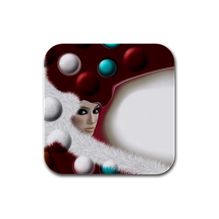 Carnaval Rubber Square Coaster (4 pack) 