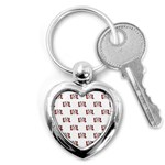 Lol Emoji Graphic Pattern Key Chains (Heart)  Front