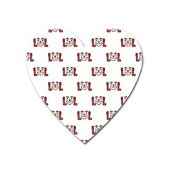 Lol Emoji Graphic Pattern Heart Magnet by dflcprints