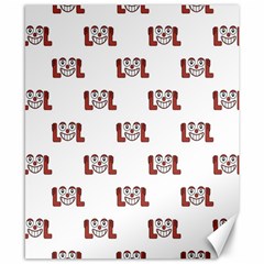 Lol Emoji Graphic Pattern Canvas 8  X 10  by dflcprints