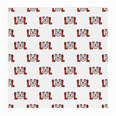 Lol Emoji Graphic Pattern Medium Glasses Cloth by dflcprints