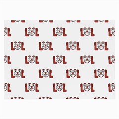 Lol Emoji Graphic Pattern Large Glasses Cloth (2-side) by dflcprints