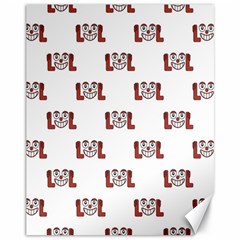 Lol Emoji Graphic Pattern Canvas 11  X 14   by dflcprints