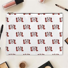 Lol Emoji Graphic Pattern Cosmetic Bag (xl) by dflcprints