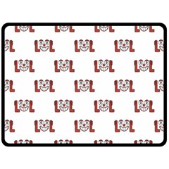 Lol Emoji Graphic Pattern Double Sided Fleece Blanket (large)  by dflcprints