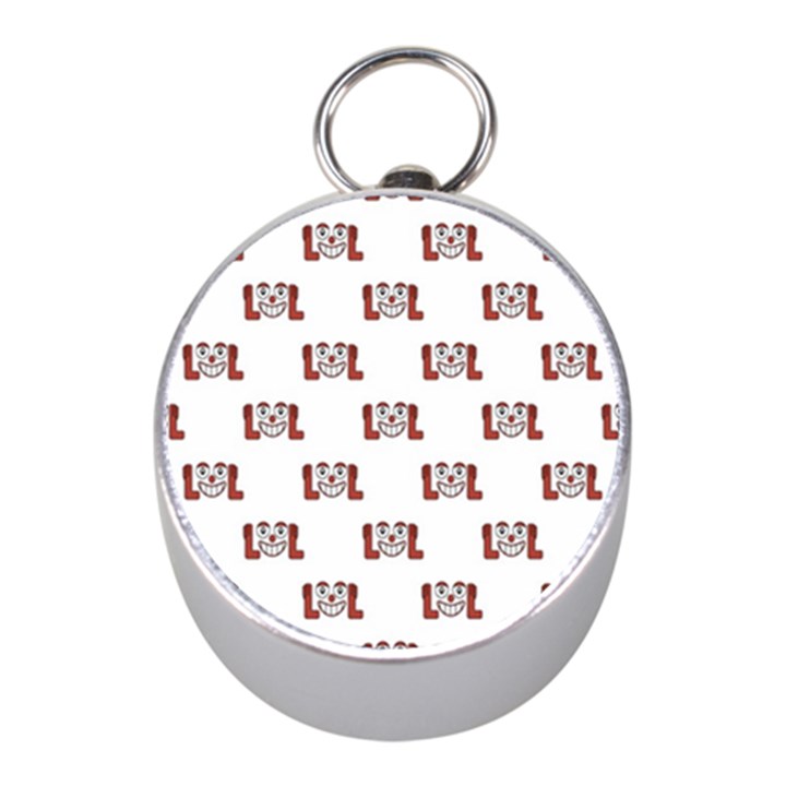 Lol Emoji Graphic Pattern Mini Silver Compasses