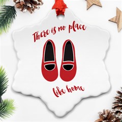 There is no place like home Snowflake Ornament (Two Sides)