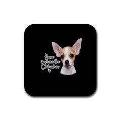 Chihuahua Rubber Coaster (Square) 