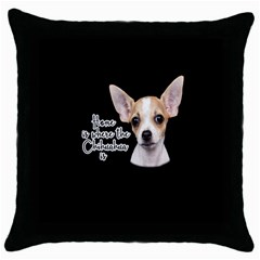 Chihuahua Throw Pillow Case (Black)