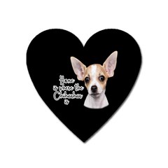 Chihuahua Heart Magnet by Valentinaart