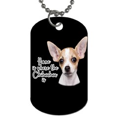 Chihuahua Dog Tag (one Side) by Valentinaart