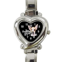 Chihuahua Heart Italian Charm Watch