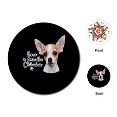 Chihuahua Playing Cards (Round) 