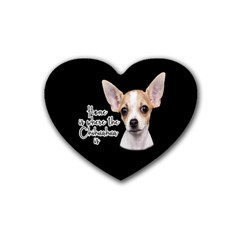 Chihuahua Rubber Coaster (Heart) 