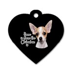 Chihuahua Dog Tag Heart (One Side) Front